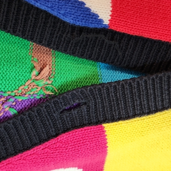 Jack B Quick Vintage sports sweater cardigan, sz L - Picture 4 of 12